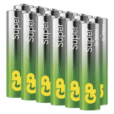 GP Super Alkáli elem AAA 12db/fólia, display box