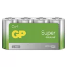 GP Super Alkáli elem C 4db/fólia