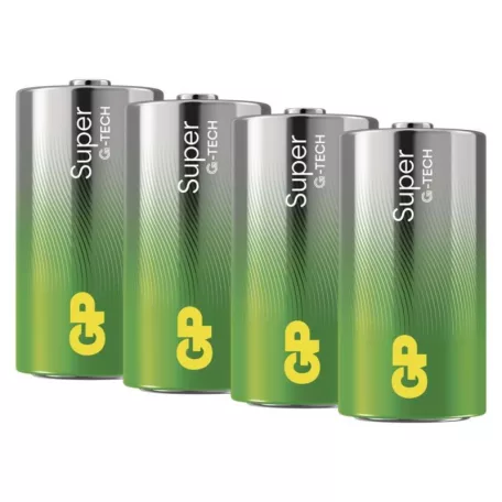 GP Super Alkáli elem C 4db/fólia