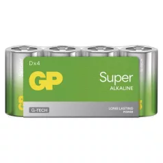 GP Super Alkáli elem D 4db/fólia