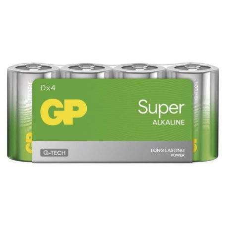 GP Super Alkáli elem D 4db/fólia