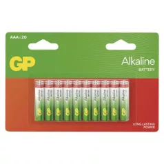 GP Alkaline elem LR03 (AAA), 20db
