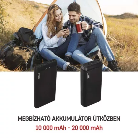 EMOS Powerbank ALPHA2 20, 20 000 mAh, 10 W, fekete