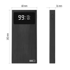 EMOS Powerbank BETAQ 10, 10 000 mAh, 22,5 W, fekete