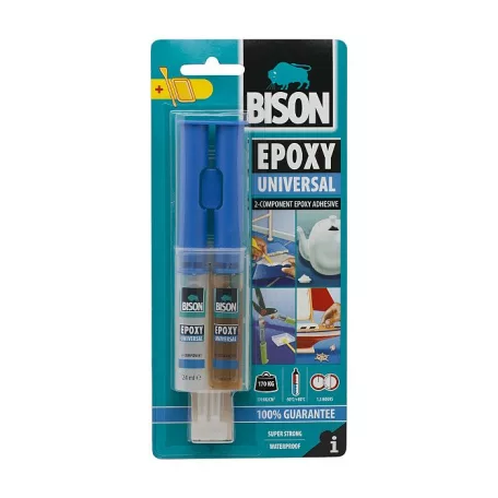 Bison Univerzális kétkomponensű epoxi ragasztó - 24 ml