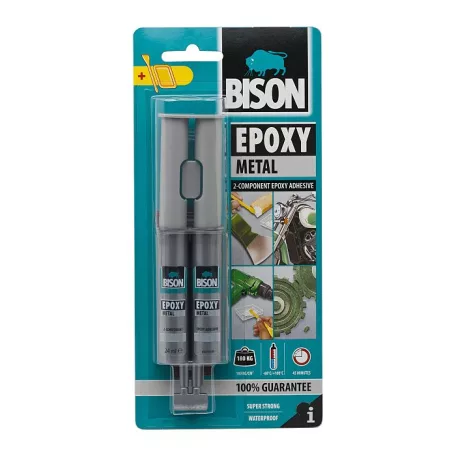 Bison Fémszínű kétkomponensű epoxi ragasztó