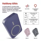 EMOS Powerbank WI 1046, 10 000 mAh, 20 W+Wireless, kék
