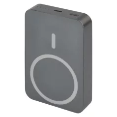 EMOS Powerbank WI 1046, 10 000 mAh, 20 W+Wireless, szürke