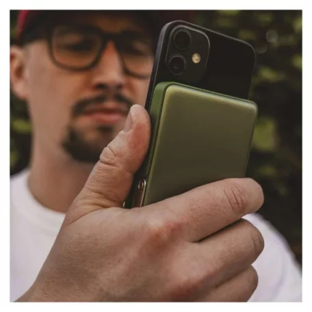 EMOS Powerbank WI 1031, 10 000 mAh, 20 W+Wireless, army-green