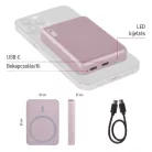 EMOS Powerbank WI 522, 5 000 mAh, 20 W+Wireless, lazac