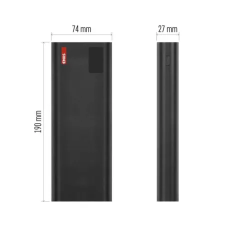 EMOS Powerbank NTBF30, 27 000 mAh, 100 W PD, fekete