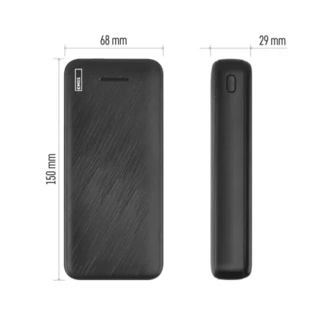 EMOS Powerbank AlphaQ3, 20 000 mAh, 22,5 W, fekete