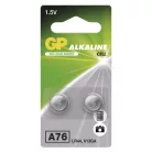 GP Alkáli gombelem LR44 (a76) 2db/bliszter