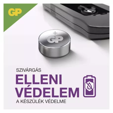 GP Ultra Plus Alkáli gombelem LR44 (A76F) 5db/bliszter