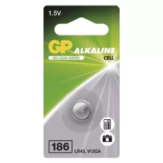 GP Alkáli gombelem LR43 (186) 1db/bliszter