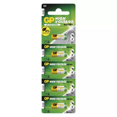 GP ALKÁLI ELEM SPECIÁLIS 29A 9V 5BL