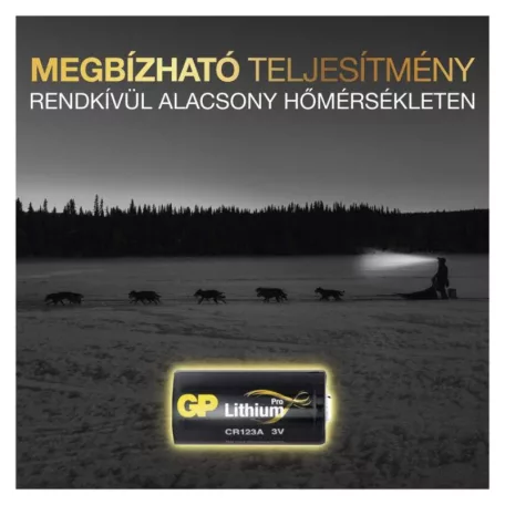 GP Lítium elem CR123A 1db/bliszter