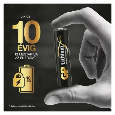 GP Lítium elem HR03 (AAA) 2db/bliszter