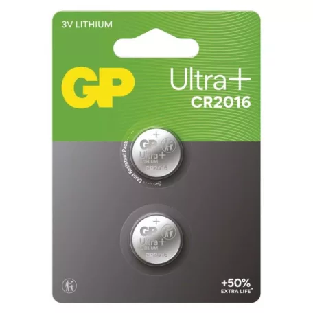 GP Ultra plus Lítium gombelem CR2016 2db/bliszter