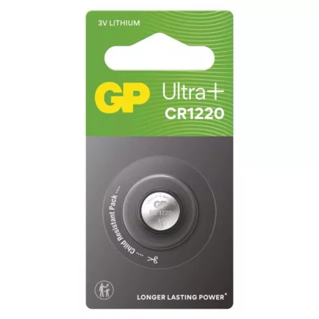 GP Ultra plus Lítium gombelem CR1220 1db/bliszter