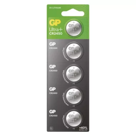 GP Ultra plus Lítium gombelem CR2450 5db/bliszter