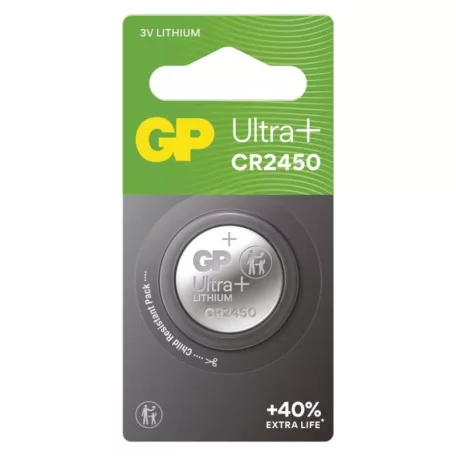 GP Ultra plus Lítium gombelem CR2450 1db/bliszter