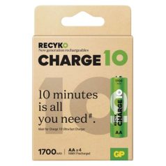 GP ReCyko Charge 10 AA Akkumulátor (HR6) 4db