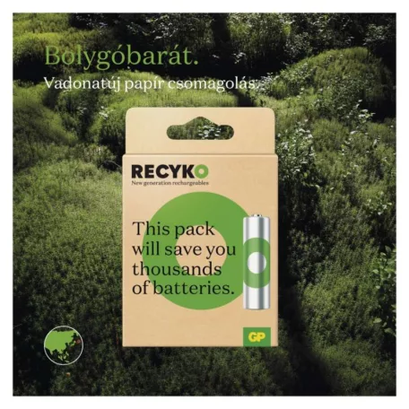 GP ReCyko NiMH Akkumulátor HR03 (AAA) 850mAh 4db