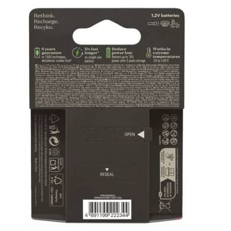 GP ReCyko Pro NiMH Akkumulátor HR03 (AAA) 6db