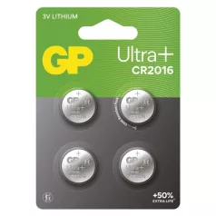 GP Ultra plus Lítium gombelem CR2016 4db/bliszter