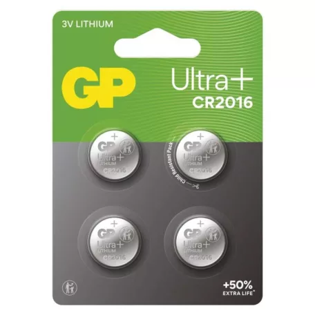 GP Ultra plus Lítium gombelem CR2016 4db/bliszter