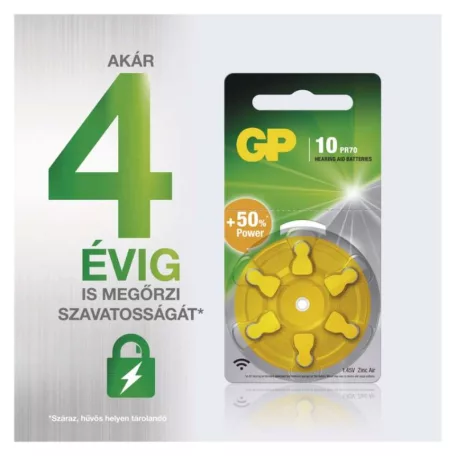 GP Gombelem hallókészülékekbe ZA10 6db/bliszter