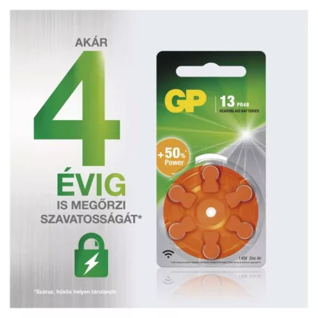 GP Gombelem hallókészülékekbe ZA13 6db/bliszter
