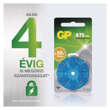 GP Gombelem hallókészülékekbe ZA675 6db/bliszter