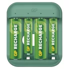 B423 akkumulátortöltő + 2× AA GP Recharge 2100 mAh + 2× AAA GP Recharge 800 mAh