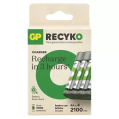 GP Akkumulátor töltő Eco E441+4xAA ReCyko 2100mAh