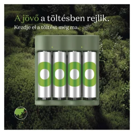 GP Akkumulátor töltő Eco E441+4xAA ReCyko 2100mAh