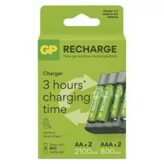   GP Akkumulátor töltő Recharge B441+2xAA Recharge 2100mAh+2xAAA Recharge 800mAh