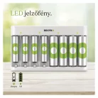 GP Akkumulátor töltő Eco E821 + 4× AA 2100 + 4× AAA 850