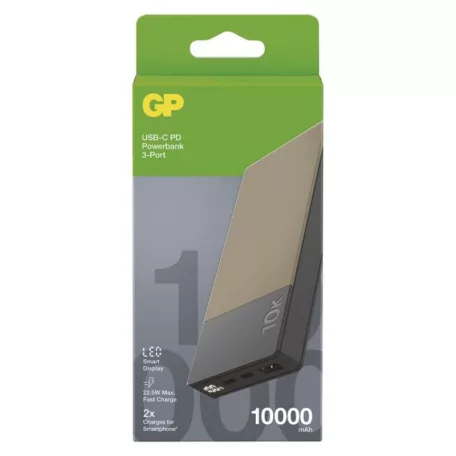 GP Powerbank M2+ Series, 10 000 mAh, 22,5 W, bézs