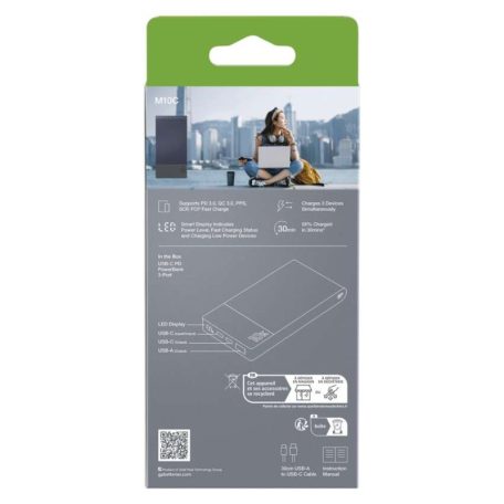 GP Powerbank M2+ Series, 10 000 mAh, 22,5 W, kék