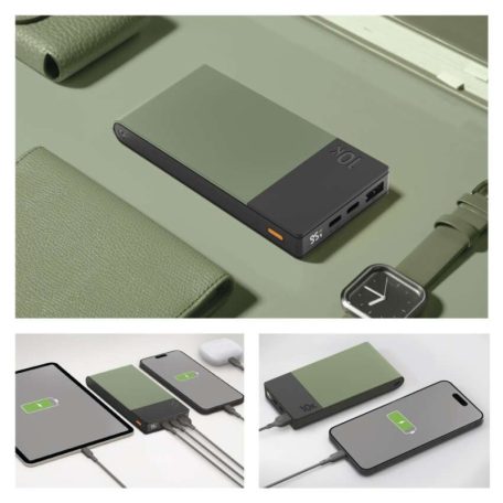 GP Powerbank M2+ Series, 10 000 mAh, 22,5 W, zöld