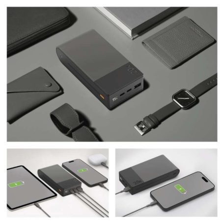 GP Powerbank M2+ Series, 20 000 mAh, 22,5 W, szürke