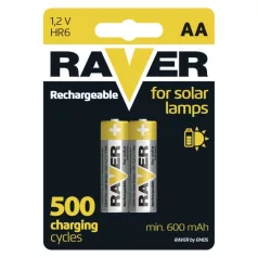 RAVER SOLAR NiMH akkumulátor HR6 (AA) 2db/bliszter