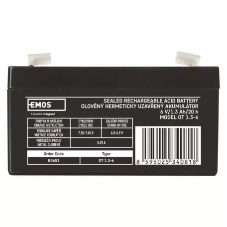 EMOS Ólomakkumulátor 6V 1.3Ah