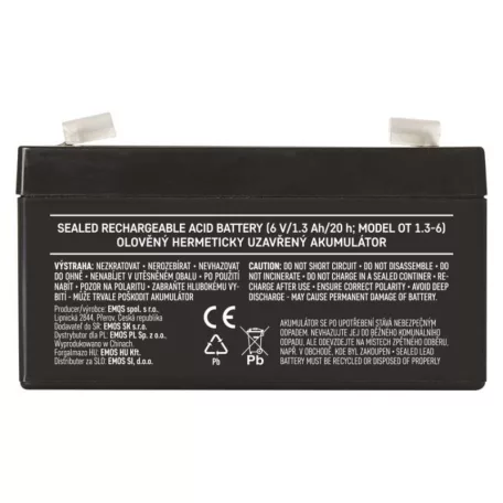 EMOS Ólomakkumulátor 6V 1.3Ah