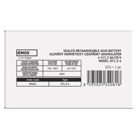 EMOS Ólomakkumulátor 6V 1.3Ah