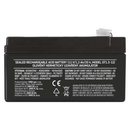 EMOS Ólomakkumulátor 12V 1.3Ah