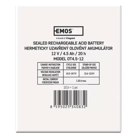 EMOS Ólomakkumulátor 12V 4.5Ah