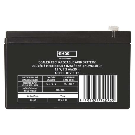 EMOS Ólomakkumulátor 12V 7.2Ah